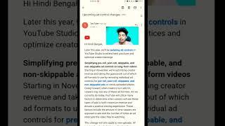  Upcoming ad control changes | Starting in November, Monetization changes  #shorts