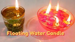 Water Candle making at home | DIY Floating Candles | Diwali Decoration Ideas #diwalidecor