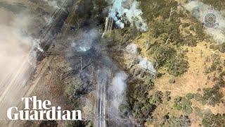 Fiery crash site evacuated after truck carrying chemicals explodes on Bruce Highway