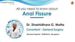 All you need to know about Anal Fissure | Dr. Shashidhara G Matta | Manipal Hospital Whitefield