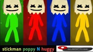 stickman poppy n huggy  mod par mcpe and adi gaming onle