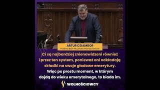 Dziambor o projekcie ustawy o #RentaWdowia