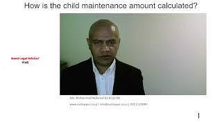 How to Calculate the Child Maintenance Amount in South Africa - With Advocate Muhammad Abduroaf