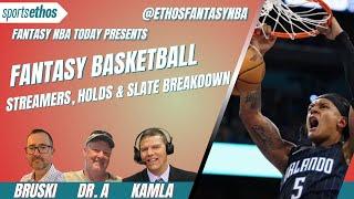 Fantasy Basketball: Streamers, Holds and Slate Breakdown