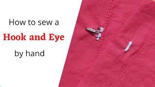 How to sew a hook and eye by hand