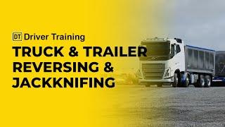 Truck and trailer reversing training course