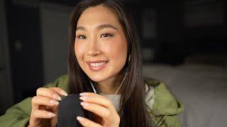 ASMR slow/ gentle mic scratches + mouth sounds & hand movements to relax you ️