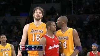 Pau Gasol Necks Chris Paul