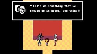 Undertale Calling Undyne Papyrus to do "something" in hotel.