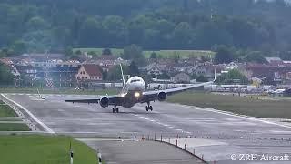 Incredible GO-AROUND of a 767! @ZRH Aircraft