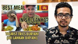 REACTING TO TOURIST TRYING BURYANI ( SRI LANKAN BIRYANI) | @yvesthesleeve  | Food Portrayal