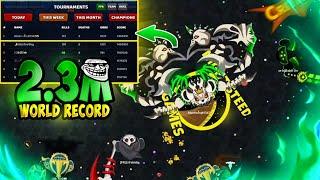 #evowars .io AlanMoon New world record 2.3 Million Score FFA mode | Kỷ lục thế giới 2,3 triệu 