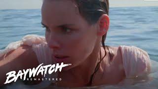 MITCH & STEPHANIE ARE ATTACKED BY A SHARK! Baywatch Remastered