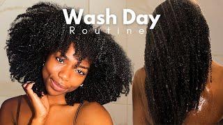 Wash Day Routine on Type 4 Natural Hair!