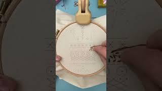 SEED STITCH TUTORIAL. EMBROIDERY FOR BEGINNERS #embroiderytutorial #embroiderystitches