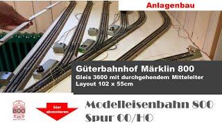 Part 5: Construction of my nostalgic vintage layout Märklin 800 M-track: Extension freight station