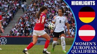 Germany vs Austria || HIGHLIGHTS || Women's Euro 2025 Qualifiers