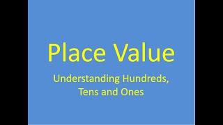 Understanding Hundreds Tens and Ones - Place Value