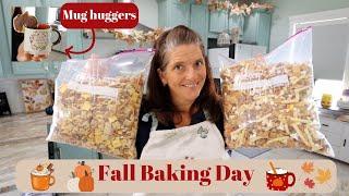 Fall Baking Day | Mug Huggers | Sweet & Savory Snack Mixes| Coffee Syrups | Food for the Weekend