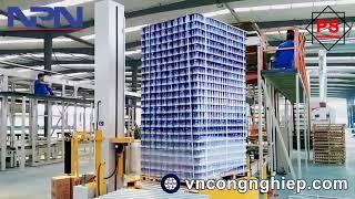 Quấn màng tự động cho pallet hàng cao 2m | vncongnghiep.com | NPN