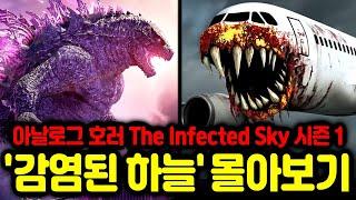 아날로그 호러 "감염된 하늘" 1시간 몰아보기 [The infected sky 시즌 1 / 무서운 이야기 괴담 스토리 요약 정리]