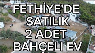 FETHİYE ÇİFTLİK' TE DOĞA VE DENİZ MANZARALI 2 ADET BAHÇELİ EV