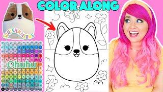 Color Squishmallows Reginald The Dog With Me | COLOR ALONG WITH KIMMI