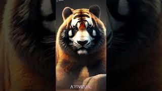 AI turn Panda into Tiger Art 