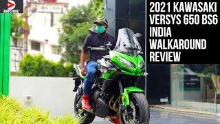 2021 Kawasaki Versys 650 BS6 Walkaround Review What's New #Bikes@Dinos