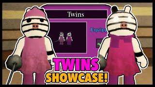 NEW 'TWINS' SKIN (ZEE & ZUZY) + SHOWCASE in PIGGY || ROBLOX