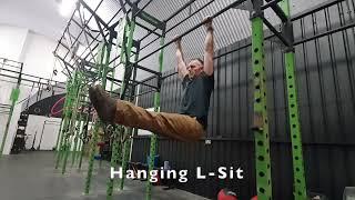 Hanging Knee raise, L-Sit & Knee Circles