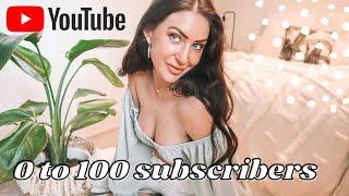 0 to 100 SUBSCRIBERS on YouTube in 2020 | Emma Caitlain