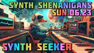 Sunday Synth Shenanigans | Live MIDI Device Chat | 2024.06.23 | Hydrasynth | Minimoog | Cobalt 8m