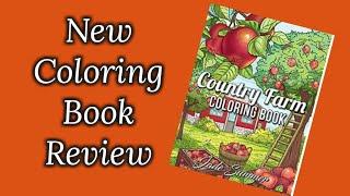 Country Farm by Jade Summer Adult Coloring Book Review and Flip Through