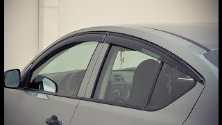 WELLvisors side window deflector vent visor Installation Video NISSAN VERSA SEDAN 12-17