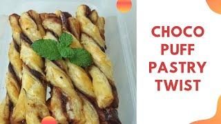 Choco Puff Pastry Twist  | Kreasi Puff Pastry | Simple Mudah Dibuat