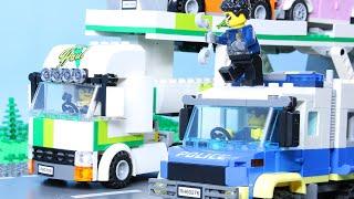 LEGO City Car Transporter Robbery STOP MOTION LEGO Police vs Car Thief | LEGO Police | Billy Bricks