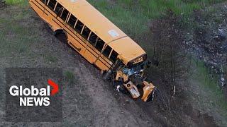 Crashed BC school bus was filled with grade 6s and 7s, superintendent says