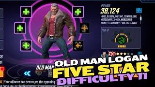 Old Man Logan | 5 Star Unlock | Difficulty 11 | Mid Game | Marvel Strike Force | MSF