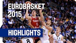 Germany v Turkey - Group B - Game Highlights - EuroBasket 2015