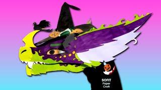 How to make a paper Dragon-Witch. DIY Sofit PaperCraft