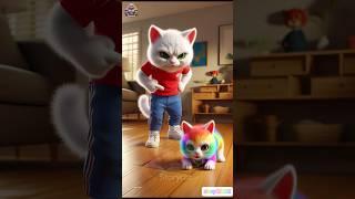 White Kitten Mistake#cats #kitten #funny #cutecat #aiart #viralshort #shorts #shortvideo #ai