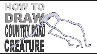 How to draw Country Road Creature (Trevor Henderson)