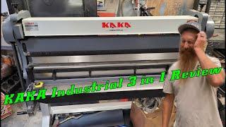 KAKA Industrial 3 In 1 Press Brake, Shear, Slip Roller Review