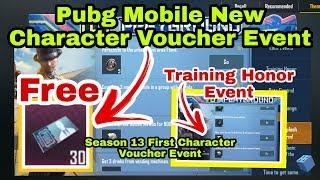 Pubg Mobile New Free Character Vouchers Event | Training Honor Event Full Explained