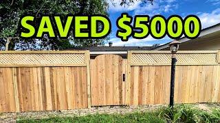 DIY Cedar Lattice Fence: Saved My Neighbor $5000!