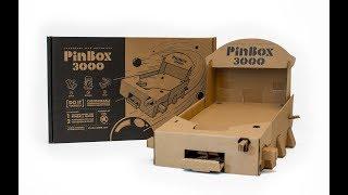 PinBox 3000 cardboard pinball machine