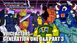 Transformers Voice Actors Q&A Part 3 | Joe Leahy, Michael McConnohie, Hal Rayle, John Moschitta Jr |