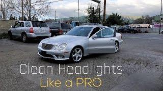 How to Clean Headlights the PRO Way at Home | MrCarMAN