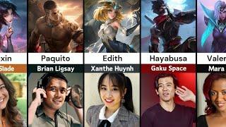 Revealing the Hidden Voice Actors Behind MLBB Heroes | Mobile legends Voice Actors